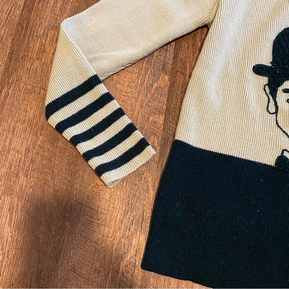 Vintage 70s Laurel and Hardy Graphic Sweater - Picture 3 of 9